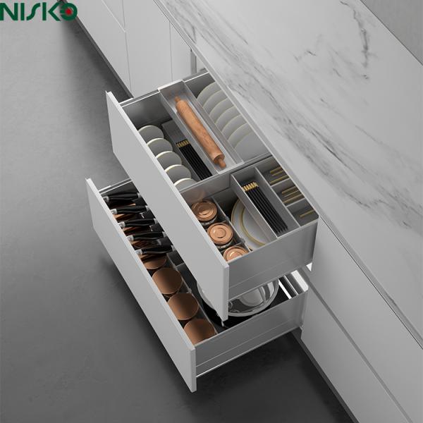 2-Tier Pull-Out Multi-Functional Kitchen baskets Organizer with Adjustable