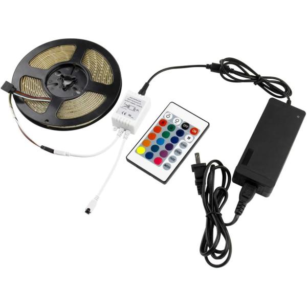 120 Degree Beam Angle RGB LED Strip 5M SMD5050 24 keys IR Controller Dimmable