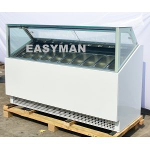 Italian Gelato Ice Cream Display Freezer Popsicle Freezer Showcase