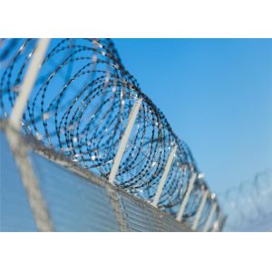 Eco Friendly Cross Razor Wire Hot Dipped Galvanized For Fence 5-25kg / Roll