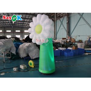 OEM Pvc Inflatable Lighting Decoration Led Flower Model For Advertising