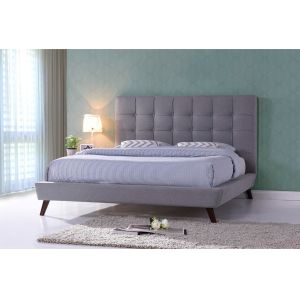 Cheap Dual Linen Fabric Bed With Drawer , Luxury Upholstered Beds Healthy Design for sale