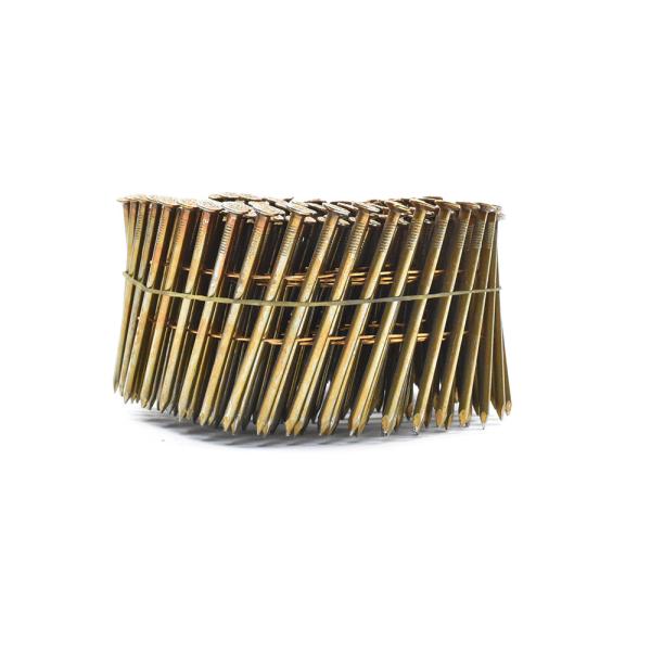 Quality Smooth Shank Coil Nails Diamond Point Bright Finish Round Head wholesale