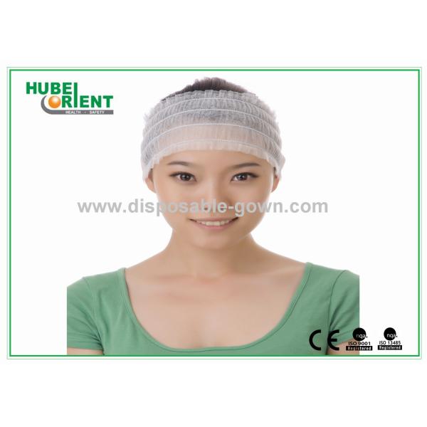 Quality Comfortable Elastic Female Disposable use Headbands White Non-woven material wholesale