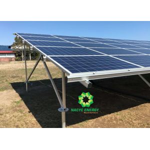 Cheap Anodized Aluminum Ground Mount Solar Racking Systems With CE Certificate for sale