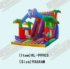 Customizable Inflatable Slides With Animal Colorful Patterns