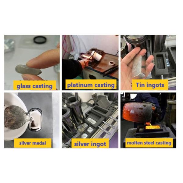 70MPa Compressive Strength Graphite Ingot Mold for Precious Metal Silver Gold Casting