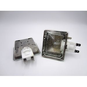 Square Style E14 Oven Lamp Assembly , Concise Full Frosted Oven Bulb Holder