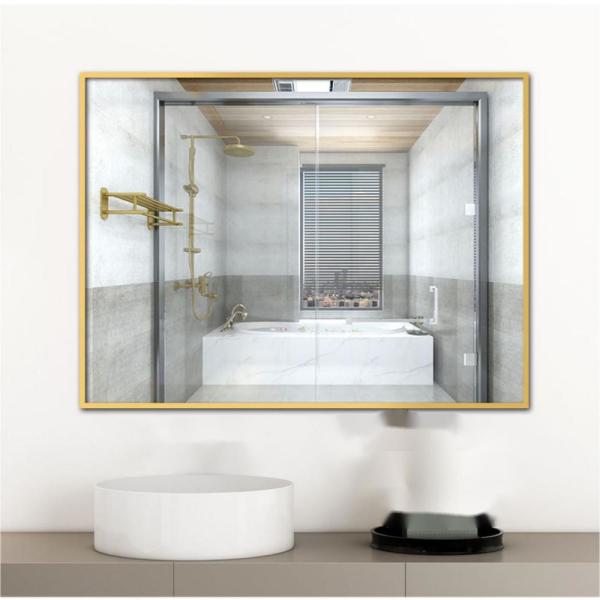Long Rectangular Decorative Wall Mirror Customized Size for Home Wineshop Decoration