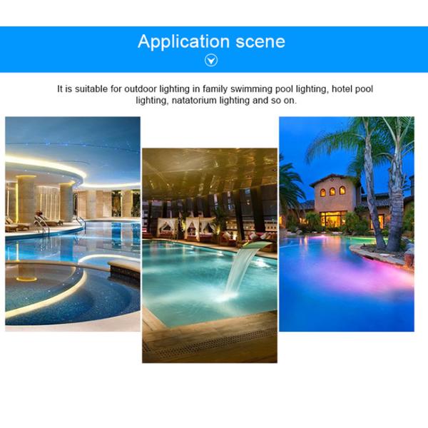 36W DMX512Control IP68 Waterproof SS316L Swimming Pool Fiber Optic Lighting