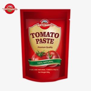 The 500g Stand-Up Sachet Of Tomato Paste Provides Convenient Packaging And Delightful Flavor