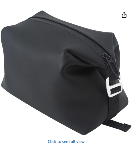 6.5 3L Large Silicone Dopp Kit,Waterproof Leakproof Toiletry Bag,Foldable Travel Makeup Case for Mens Womens