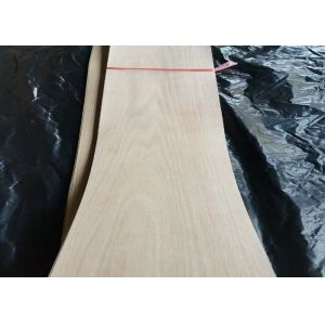 Sliced Cut Red Oak Veneer Sheet 0.22mm Thickness With Fleece Back
