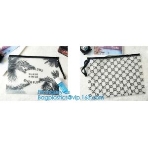 slider bags frosted EVA zipper packaging bag for garment/clothing/apparel, stand