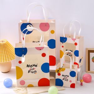 Clothing Shopping Gift Paper Bag With Flat Handle Printing Customize Logo