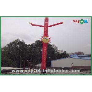 Cheap Air Dancing Man Advertising Commercial Red 6m Inflatable Tube Man With Logo Printing Oxford Nylon for sale