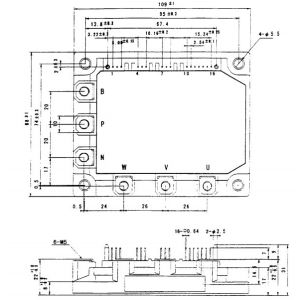 Cheap IGBT Power Module 6MBP50RA060/6MBP50RTA060 IGBT-IPM(600V/50A) FUJITSU IGBT Power Module for sale