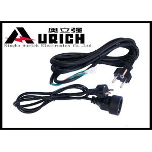 France Type VDE Certificate 2 Pin AC Power Cord For Household Appliances