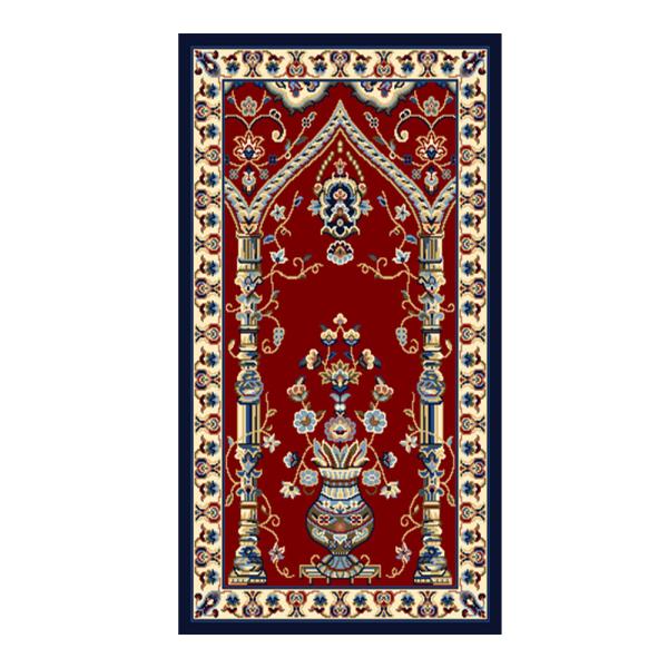 Quality Single Mosque Prayer Rug PP Wilton Muslim Carpet 65cm X 120cm wholesale