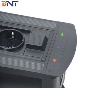 Smart Office Tabletop Sockets/ Electric Rotating Cable Cubby/ Motorized Flip Up