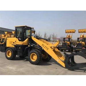 Cheap China Famous Brand ET920 Front Wheel Loader With Hay Fork Grass Loader With Grapple for sale