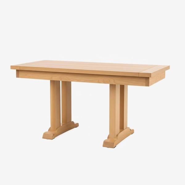 Matte Finish Nordic Wooden Dining Table High Durability for Indoor Spaces and