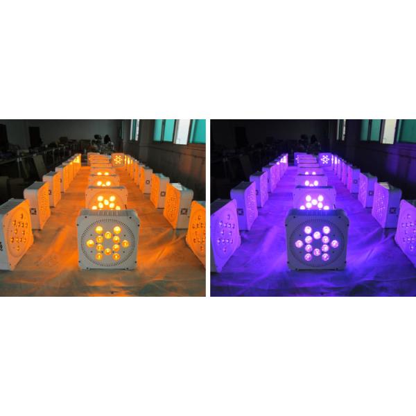 Ultra Bright Wireless Par Cans Lights , Remote Controlled Wireless Led Lights