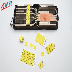 Thermal Silicone Foam Rubber Yellow Soft Compressible 2.0 W/M-K Thermal Gap