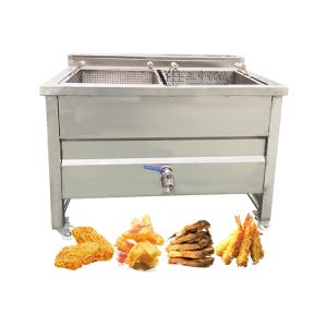 100kg/h Double Tanks Industrial Electric Chicken Deep Fryer for Restaurant