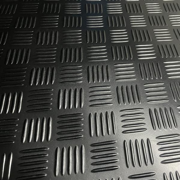 Anti slip flooring checker rubber sheet checker plate five bar anti slip rubber roll / mat / sheet