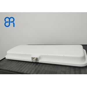 Vehicle Management Long Range RFID Antenna Gain 12dBic Linear Polarization White