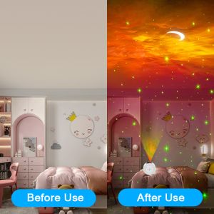 Home ABS Moon Lamp Projector , Multifunctional Moon Star Night Light