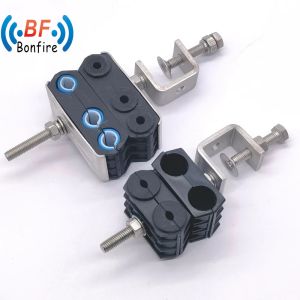 China Customized Outdoor Overhead FTTH Metal Clamp with Single Hole Stainless Steel Clamp on sale
