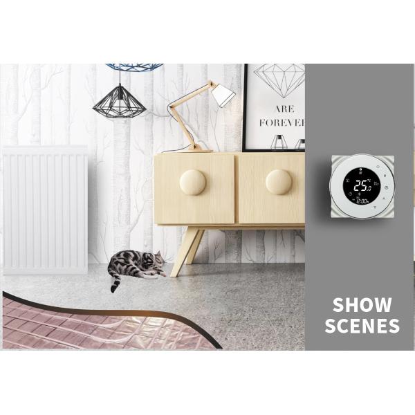 Indoor Smart Round Thermostat 16A Electric Floor Heating Thermostat