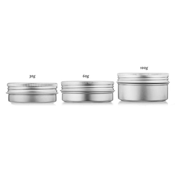 Quality 30g 60g 100g Aluminium Cosmetic Containers Matt Color Surface Finishing wholesale