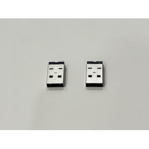 USB 2.0 AM Male Connector Integrated Solder-Type Housing Black Gold-Plated G/F |