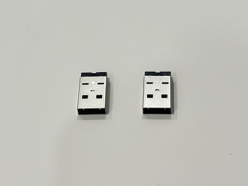 USB 2.0 AM Male Connector Integrated Solder-Type Housing Black Gold-Plated G/F | Electrical Wire Cable Signal Terminal Connector for Customization