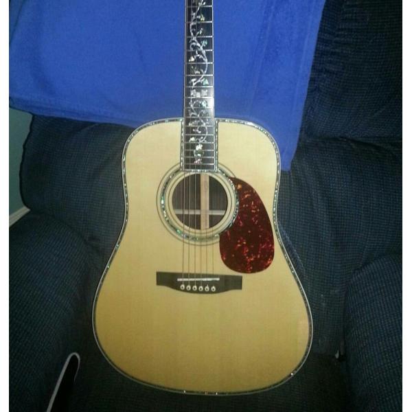 Custom AAAA All Solid Cedar Wood Dreadnought 41" Professional Customized Acoustic Guitar with Tuner Made in Taiwan