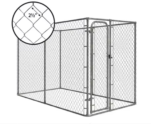 Quality 78"L X 78"W X 67"H Galvanized Welded Outdoor Large Dog Kennel With Secure Lock wholesale
