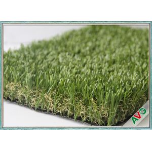 Residential Area Garden Faux Artificial Grass Monofil PE + Curly PPE Material