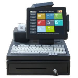 China 12.1/14 Inch Complete POS Machine Set with Thermal Printer Cash Drawer and 58mm Keyboard on sale