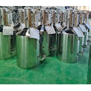 20L Stainless Steel Industrial Liquid Measuring Tank with Base Measuring Can for