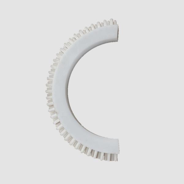 Quality Custom Made Nylon Lath Brushes Semicircle Half Round For Sewage Products wholesale