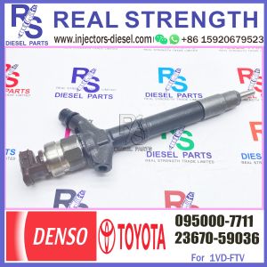 Diesel Common Rail Injector 23670-59035 095000-7711 For Land Cruiser 1VD-FTV