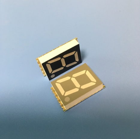 Cheap Ultra blue 0.56&quot; single digit common anode surface mount 7 segment LED display for home appliance for sale