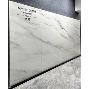 Carrara White Polished Glazed Porcelain Tile 900x1800mm Non-Slip
