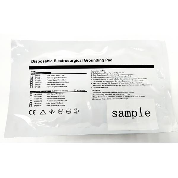 Bipolar/Monopolar disposable electrosurgical esu patient plate