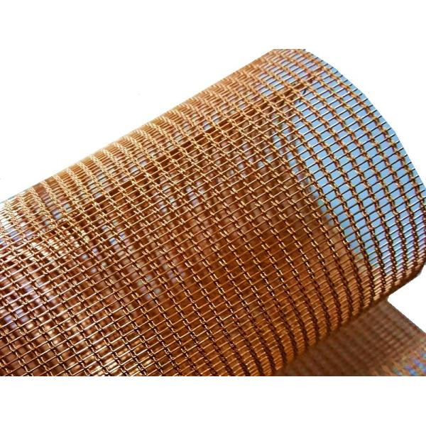Quality Cable diameter 0.48mm*3 Bronze Decorative Wire Mesh Use For Glass Laminated Mesh wholesale