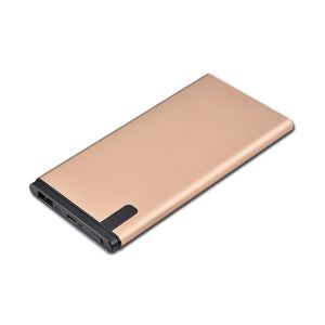 Cheap Circuit Protection Slim Metal Power Bank With Liquid Crystal Display 8000mAh for sale
