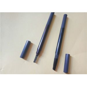 Plastic Automatic Fine Brown Eyebrow Pencil With Brush ISO Certification